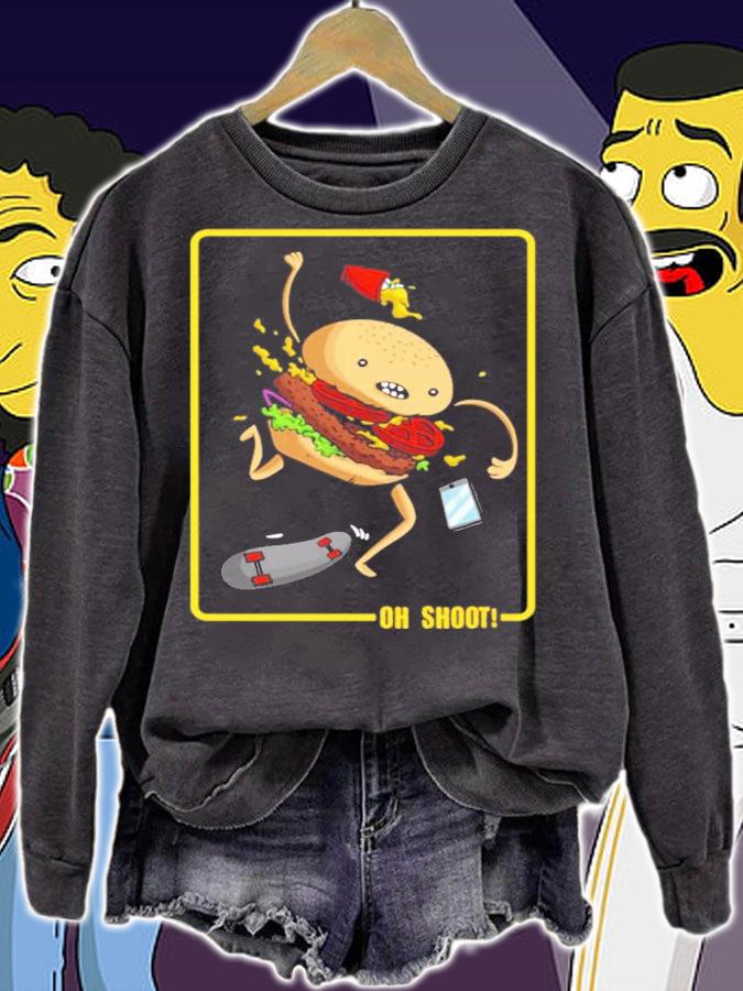 Burger Flip Oh Shoot Shirt t-shirt sweatshirt