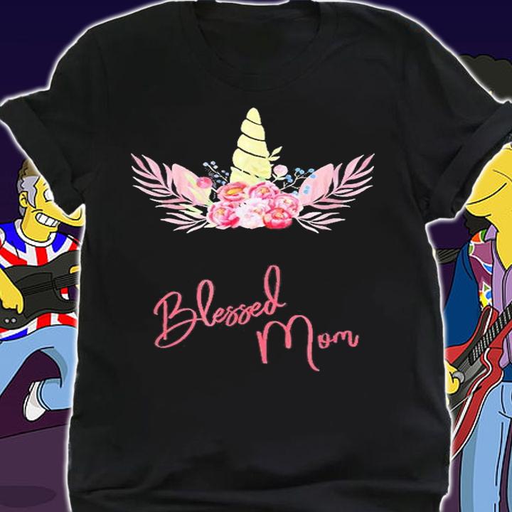 Blessed Mom Cute Unicorn T-Shirt t-shirt shirt