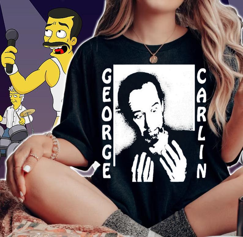 Channing Tatum 1980S George Carlin It Only Hurts When I Think T-Shirt t-shirt