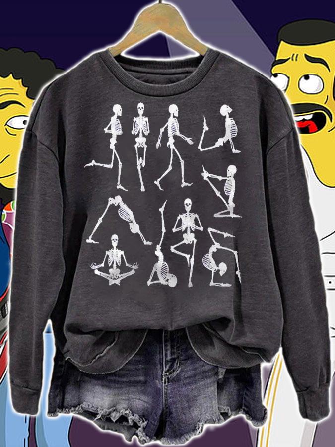 Funny Skeleton Yoga Halloween Costume Yogi Gifts Men Women Shirt t-shirt sweatshirt