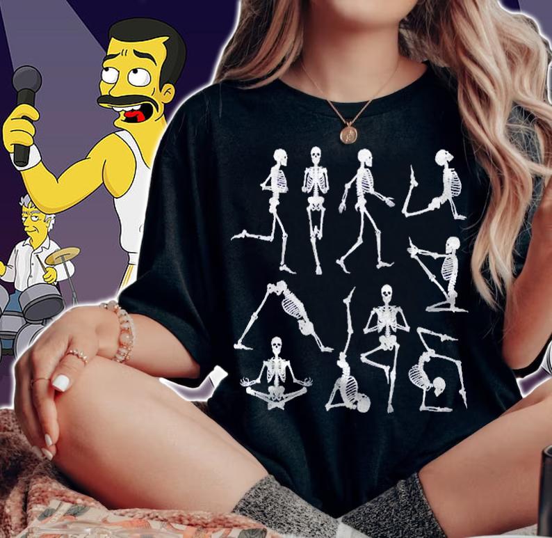Funny Skeleton Yoga Halloween Costume Yogi Gifts Men Women Shirt t-shirt woman shirt
