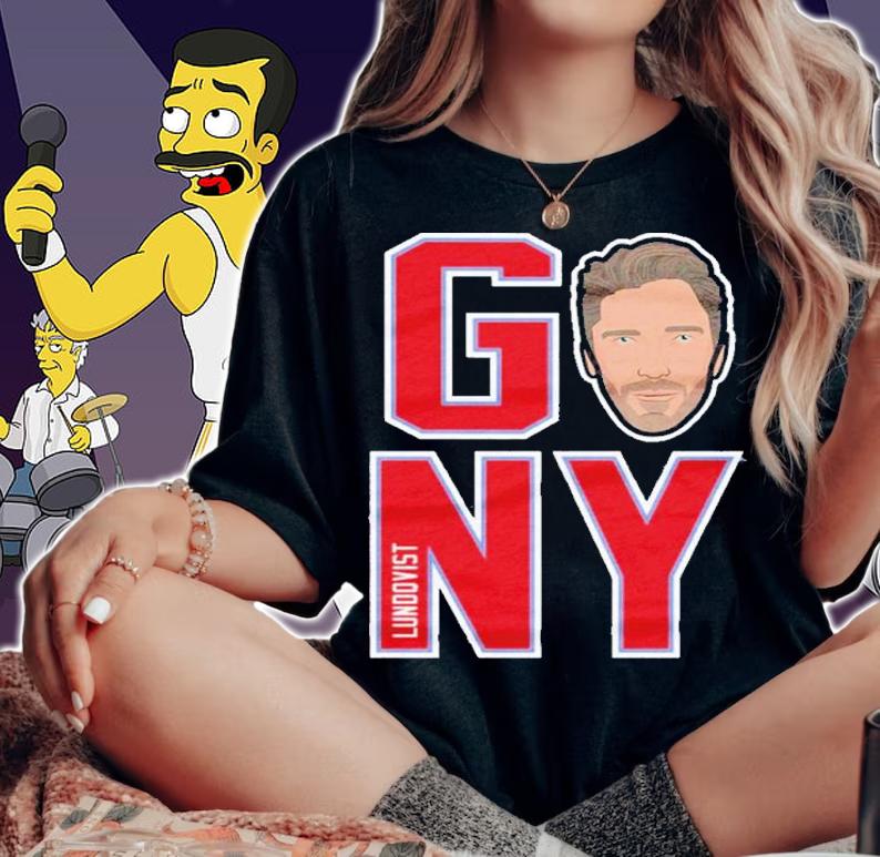 Henrik Lundqvist GO NY New York Hockey Shirt t-shirt woman shirt