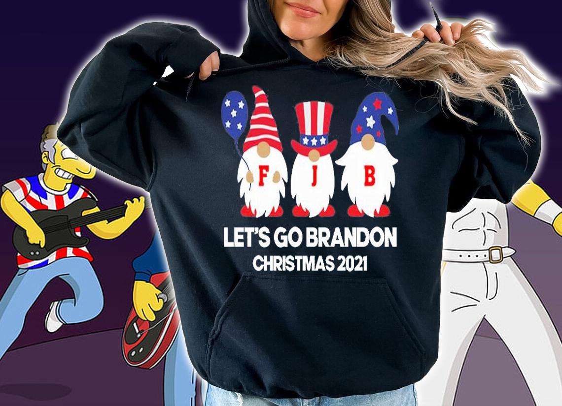 Let's Go Brandon Gnome Merry Christmas 2021 FJB T-Shirt t-shirt