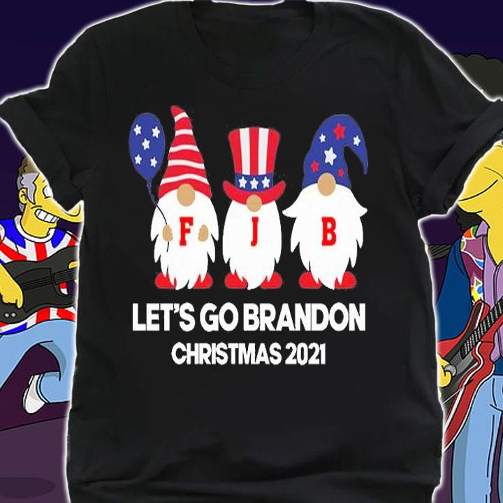 Let's Go Brandon Gnome Merry Christmas 2021 FJB T-Shirt t-shirt