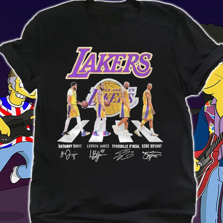 Los Angeles Lakers Abbey Road Signatures Shirt t-shirt shirt