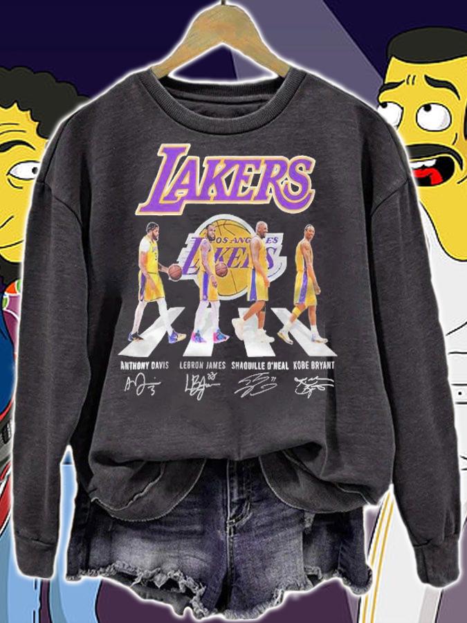 Los Angeles Lakers Abbey Road Signatures Shirt t-shirt sweatshirt