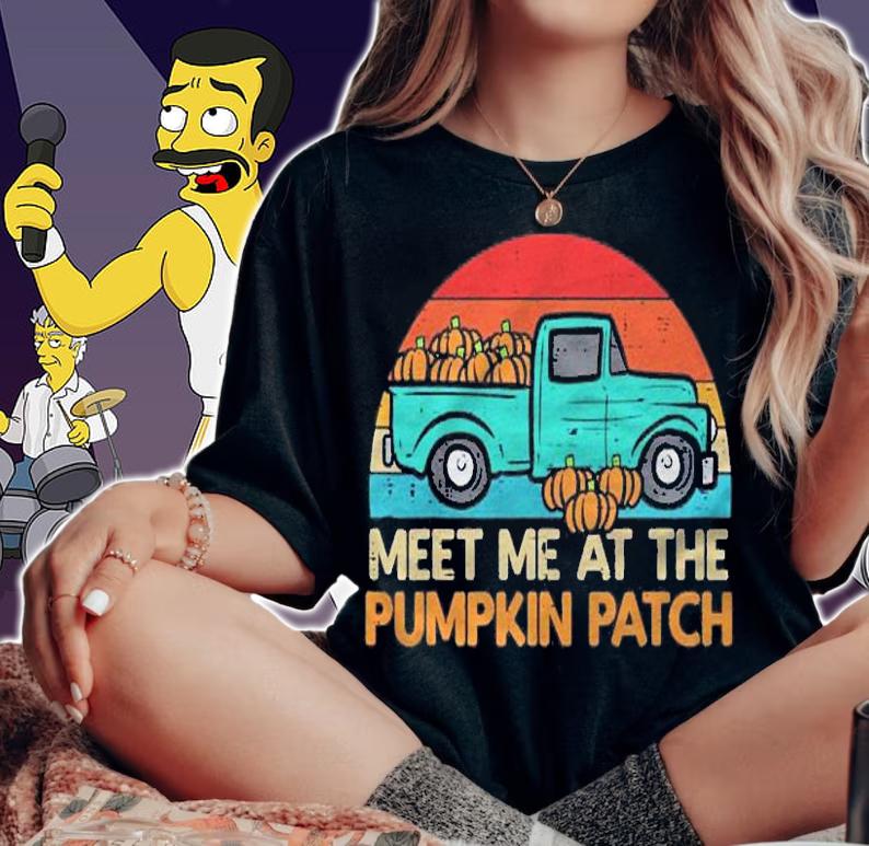 Meet Me At The Pumpkin Patch Truck Halloween Shirt t-shirt woman shirt