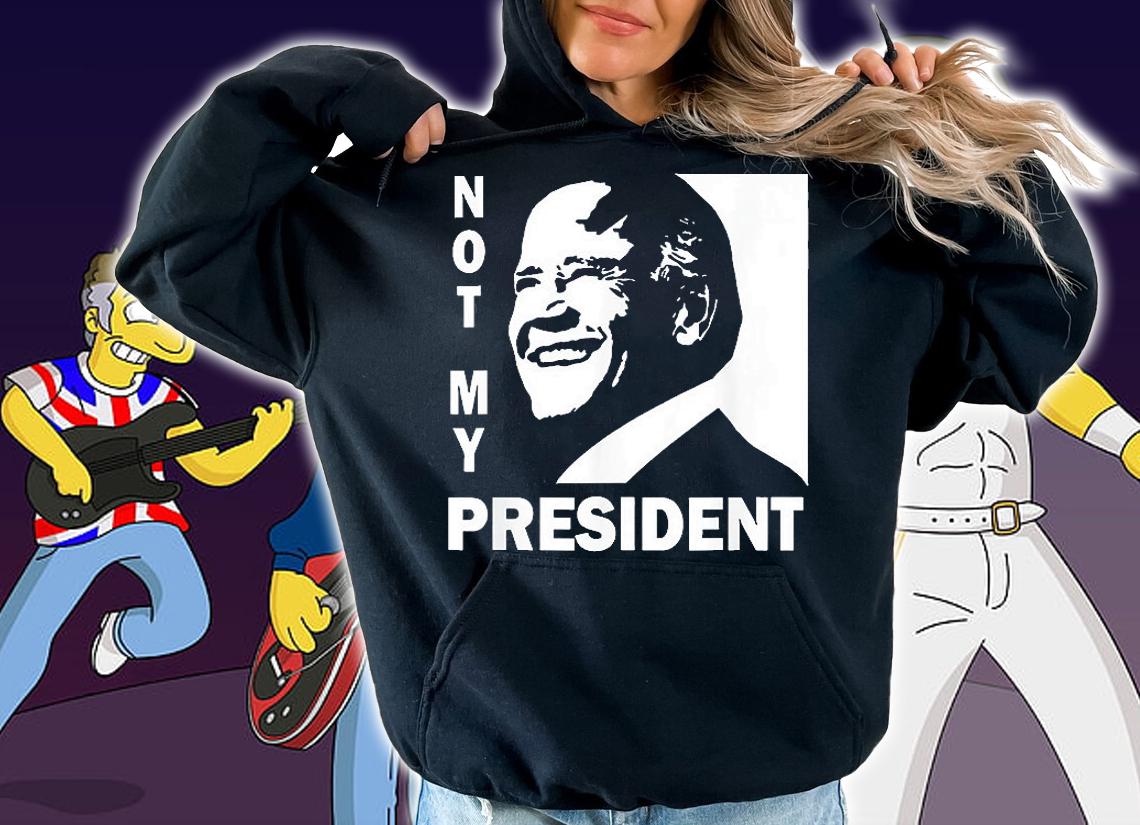 Not My President Joe Biden 2024 White And Black T-Shirt t-shirt