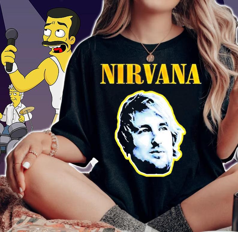 Owen Wilson Nirvana 90s T-Shirt t-shirt woman shirt