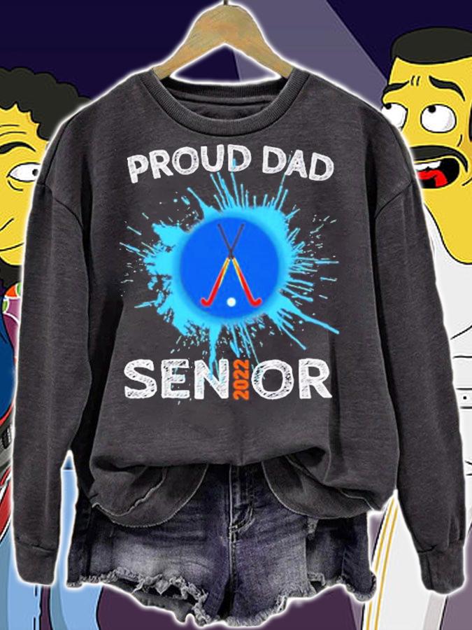 Proud Dad Hockey Senior 2022 High School Graduation T-Shirt t-shirt