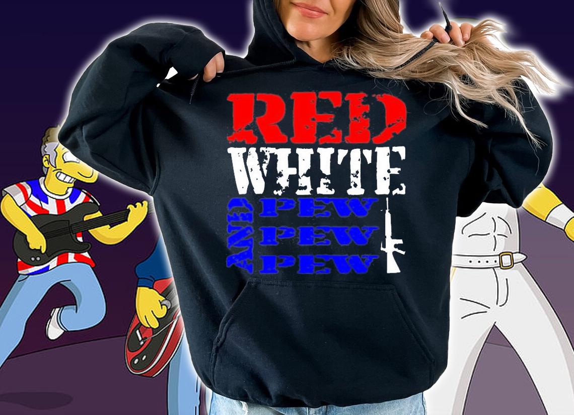 Red, White & Pew Pew Pew T-Shirt t-shirt