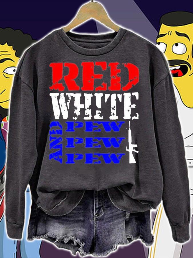 Red, White & Pew Pew Pew T-Shirt t-shirt