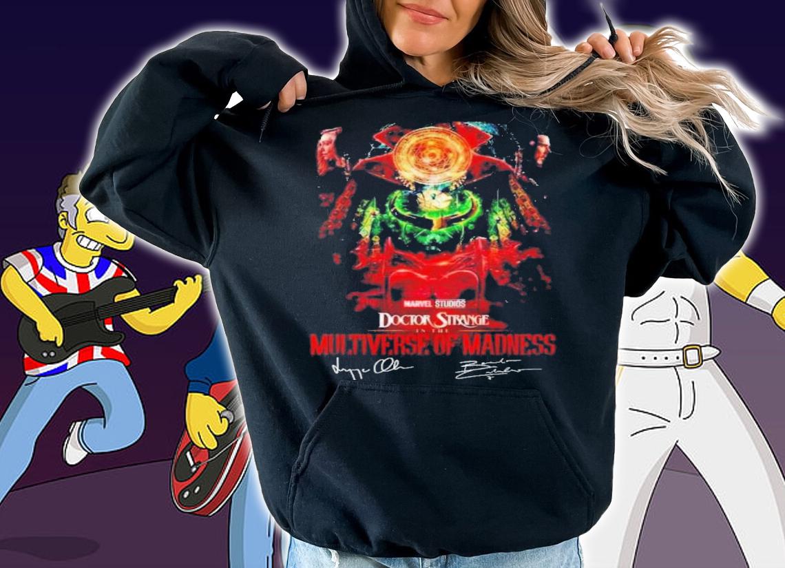 Top Marvel Studios Doctor Strange In The Multiverse Of Madness Signatures Shirt t-shirt