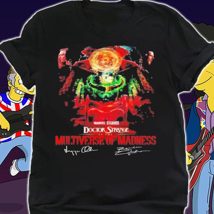 Top Marvel Studios Doctor Strange In The Multiverse Of Madness Signatures Shirt t-shirt