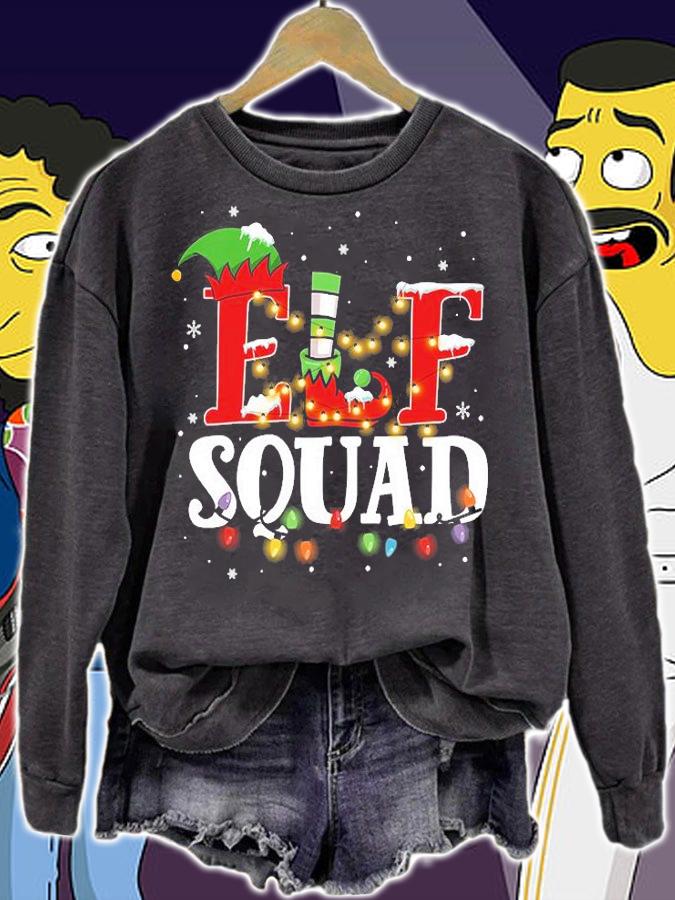 Elf Squad Christmas Matching Family Toddler Boy Girl Funny T-Shirt t-shirt sweatshirt
