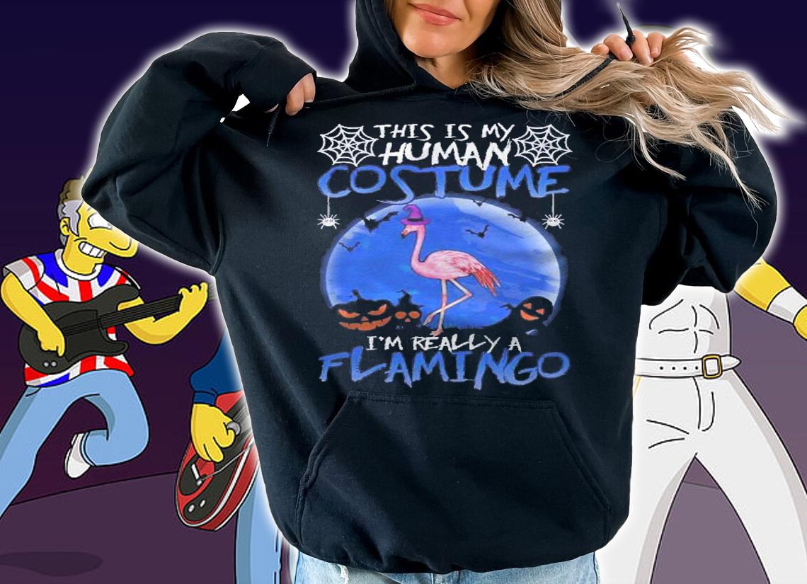 Halloween Human Costume Flamingo Gift Shirt t-shirt