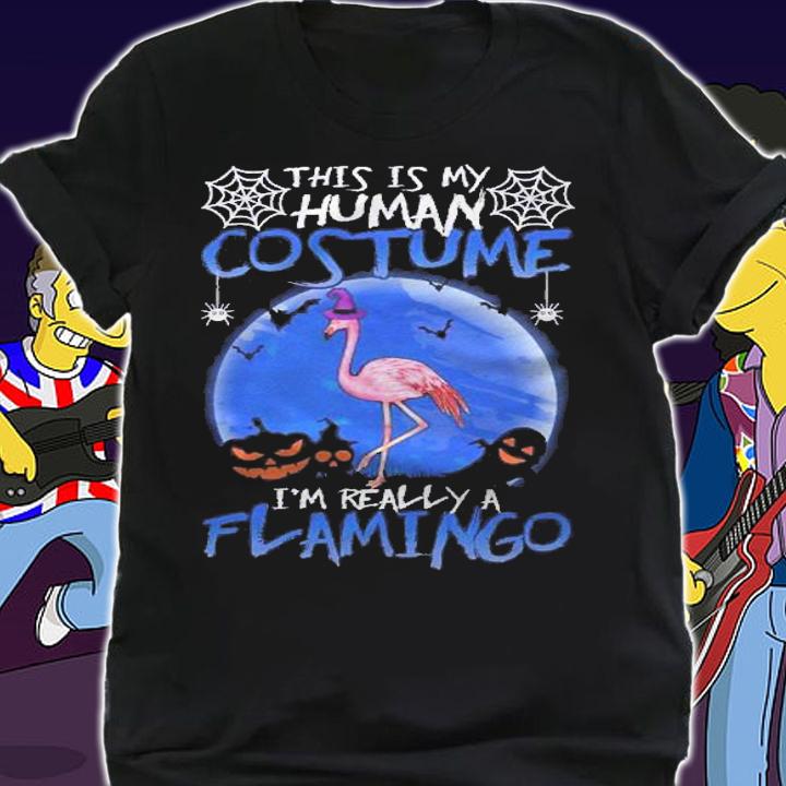 Halloween Human Costume Flamingo Gift Shirt t-shirt