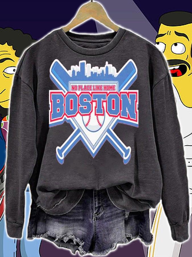 No Place Like Home Boston Baseball T-Shirt t-shirt sweatshirt