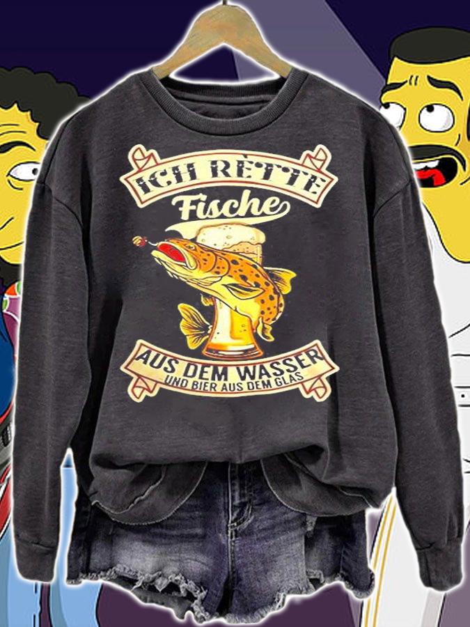 Save Fish And Beer Angler Fishing T-Shirt t-shirt