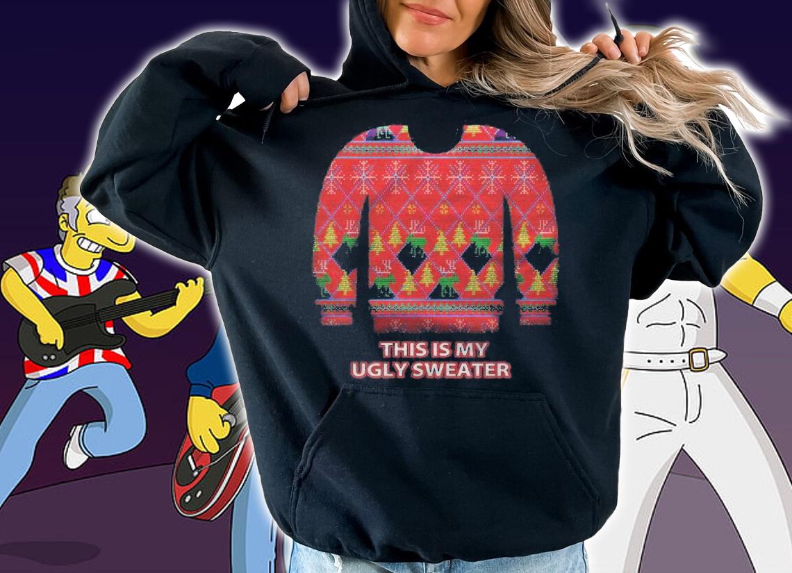 Christmas This Is My Ugly Sweater Funny Quote Shirt t-shirt
