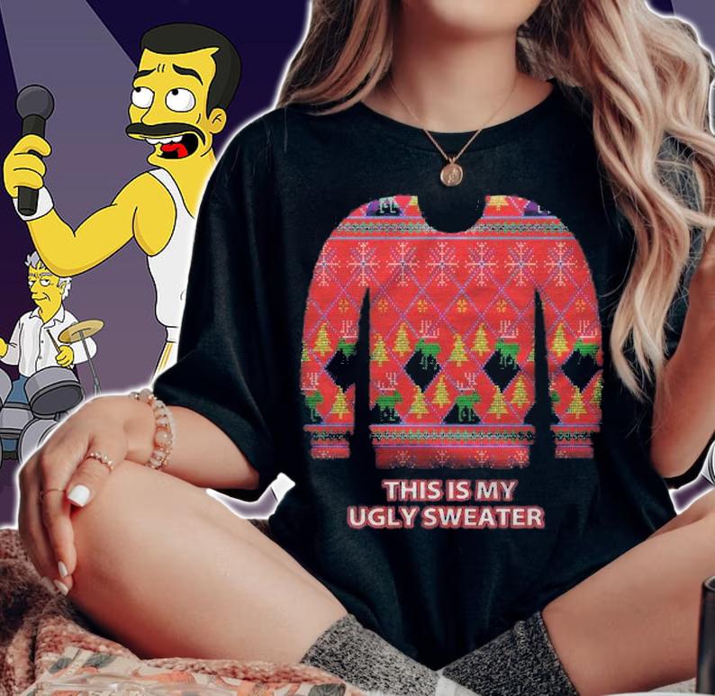 Christmas This Is My Ugly Sweater Funny Quote Shirt t-shirt