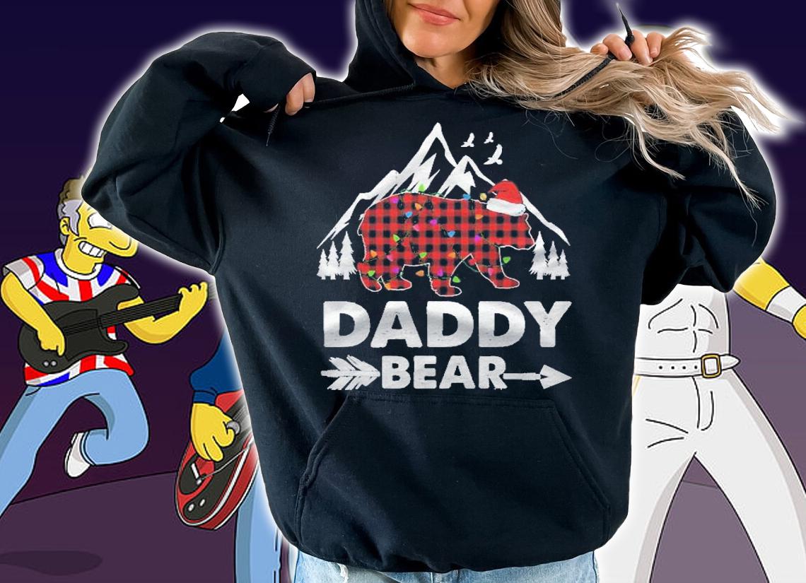 Daddy Bear Shirt Red Buffalo Plaid Daddy Bear Pajama Shirt t-shirt hoodie