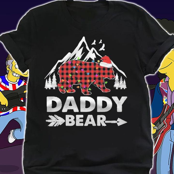 Daddy Bear Shirt Red Buffalo Plaid Daddy Bear Pajama Shirt t-shirt shirt