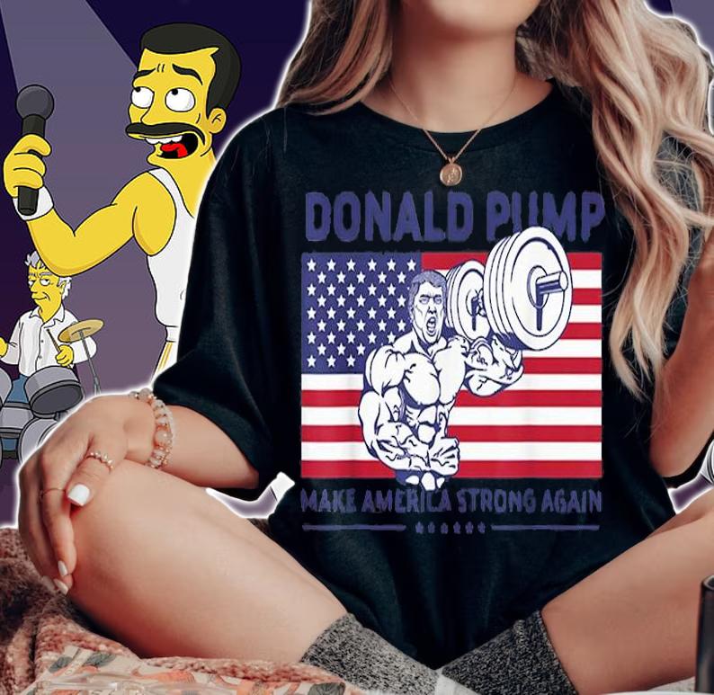 Donald Pump Donald Trump Weight Lifting Gym T-Shirt t-shirt