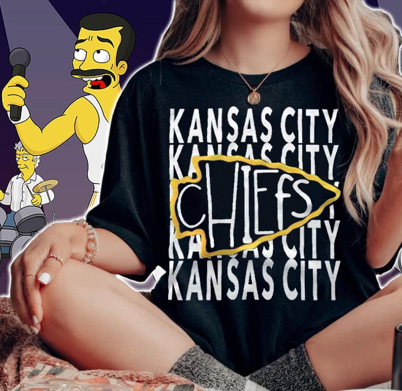 Kansas City Chiefs team logo T-shirt t-shirt woman shirt