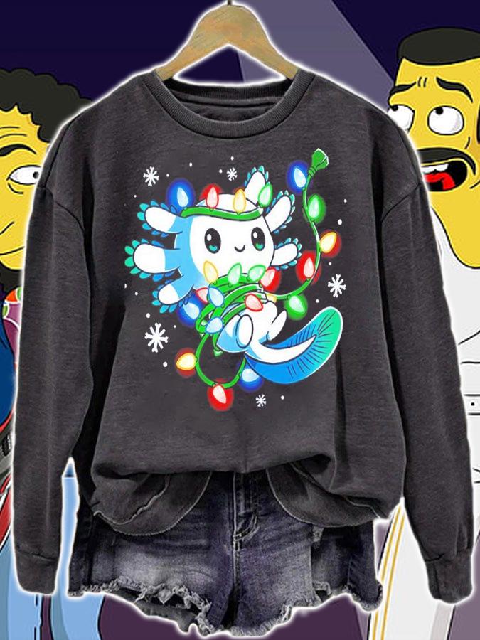 Tangled Up Axolotl Christmas shirt t-shirt