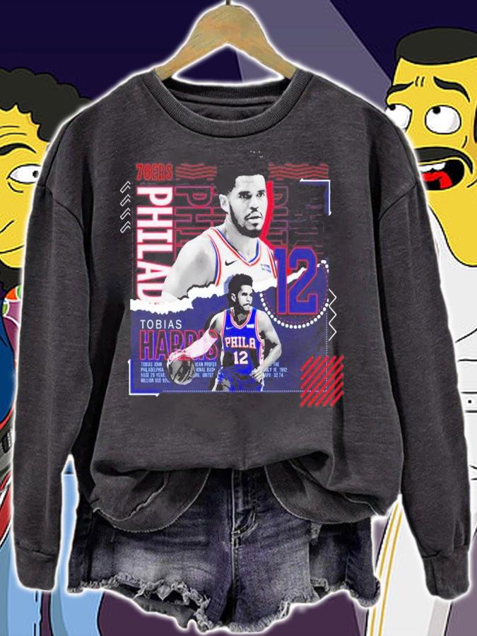 Tobias Harris Basketball Paper Poster 76ers shirt t-shirt sweatshirt