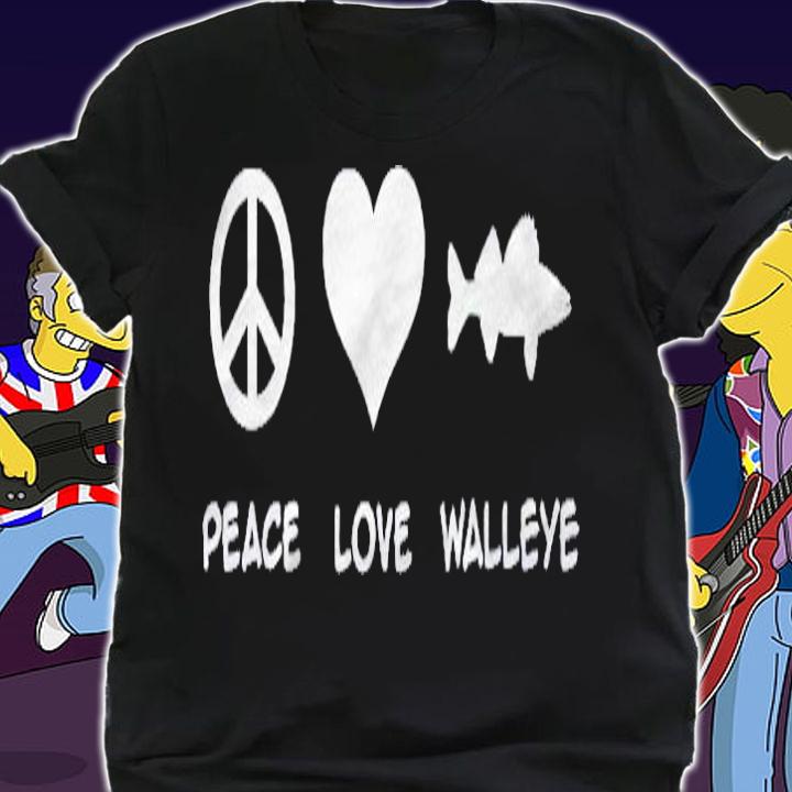 Fishing Peace Love Walleye Gift Shirt t-shirt shirt