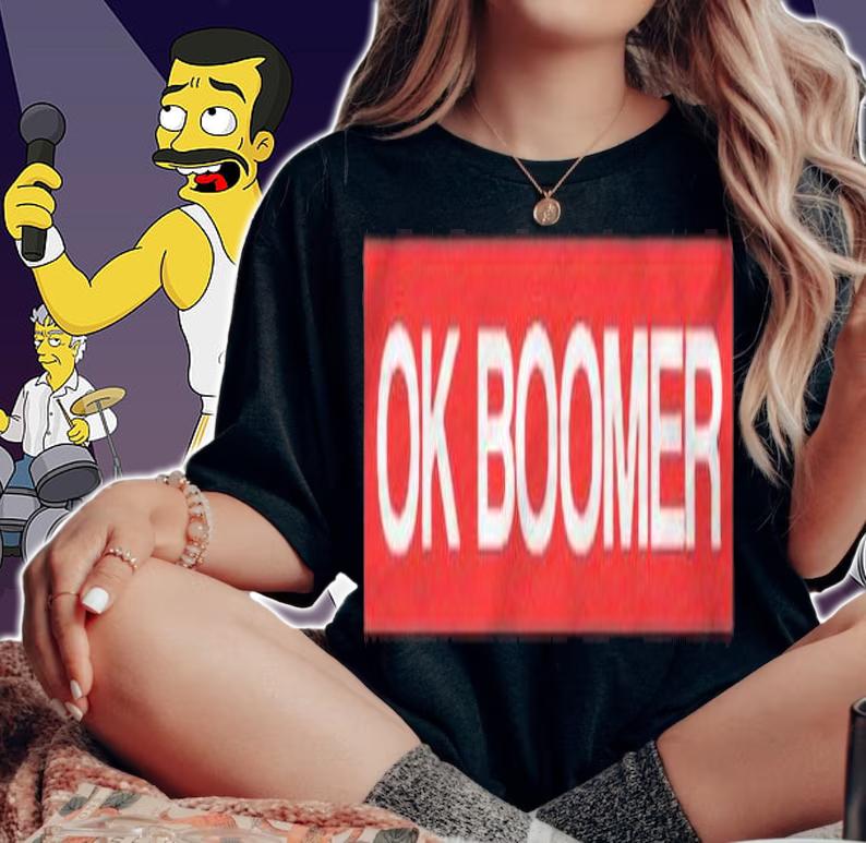 Funny Ok Boomer Design Sarcastic Humor T-shirt t-shirt woman shirt