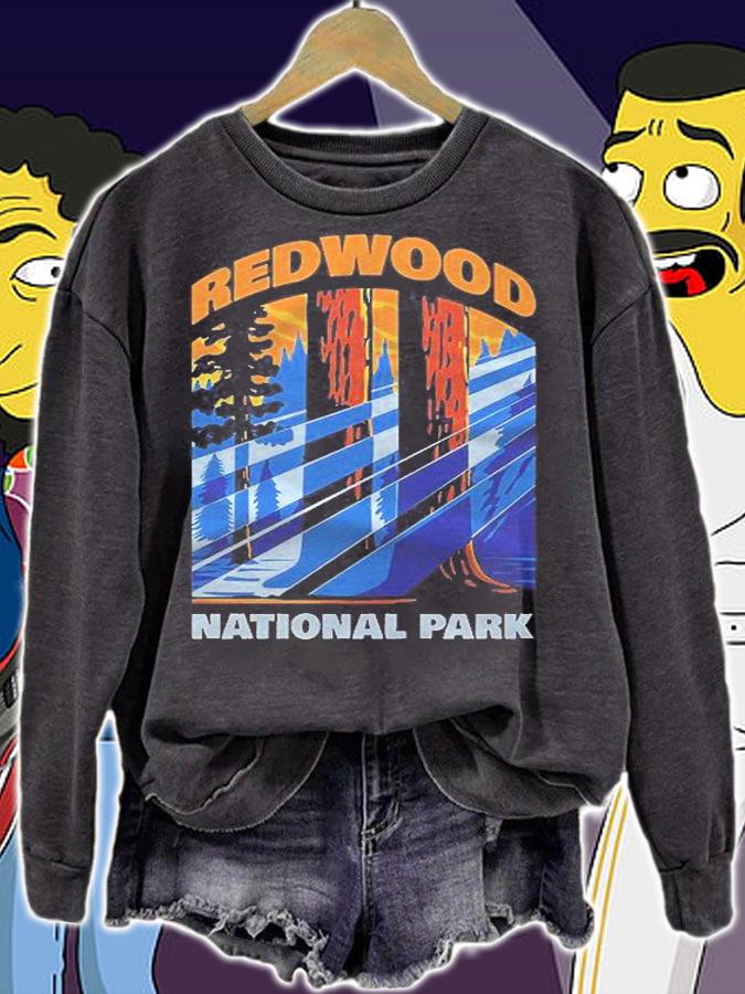 Redwood Us National Park California Gift Pullover Shirt t-shirt