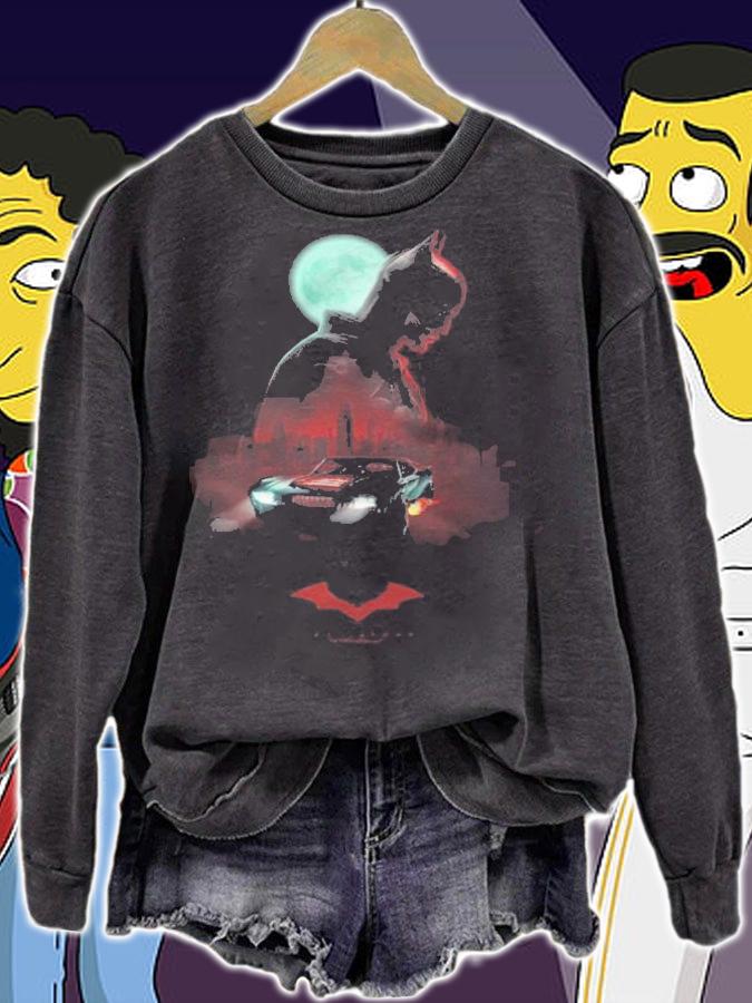 The Batman Batmobile on Patrol logo T-shirt t-shirt sweatshirt