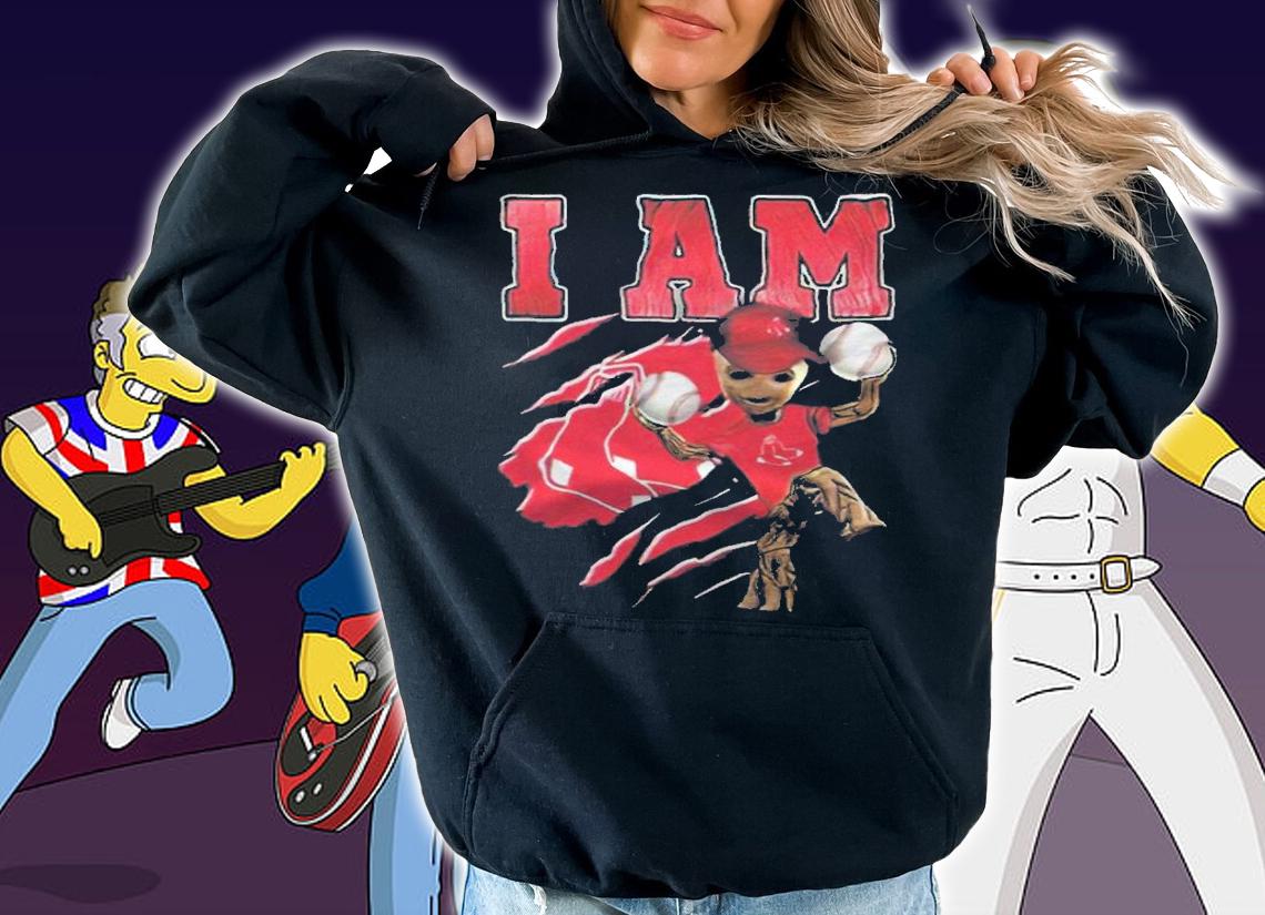 I am a groot boston red sox shirt t-shirt hoodie
