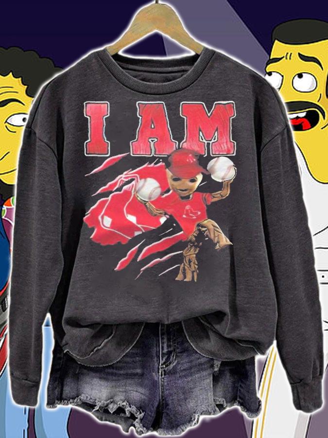 I am a groot boston red sox shirt t-shirt sweatshirt