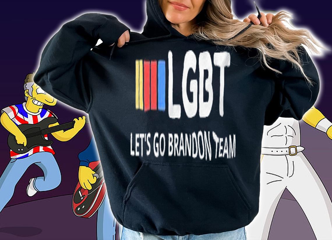 LGBT Let's Go Brandon Team Parody Design 2021 T-Shirt t-shirt hoodie
