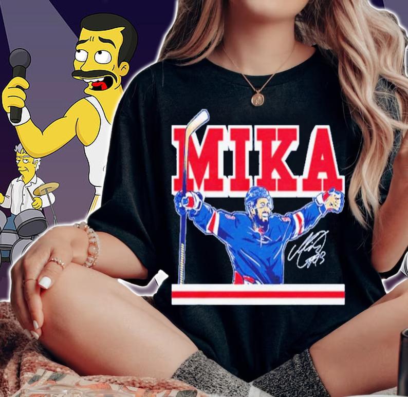 Mika Zibanejad Mika Hockey Signatures Shirt t-shirt