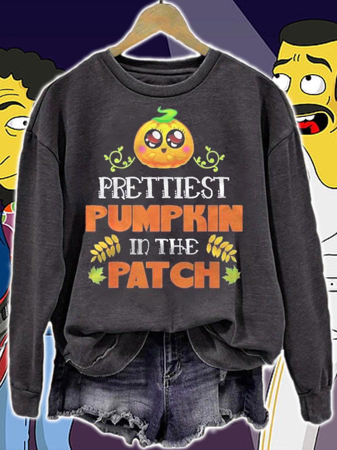 Prettiest Pumpkin In The Patch  Fall 2021 Halloween Costume Shirt t-shirt sweatshirt