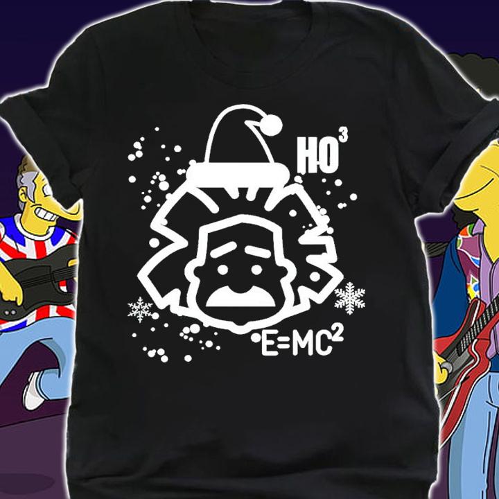 Santa Clause Albert Einstein Genius Physicist Xmas Christmas Shirt t-shirt
