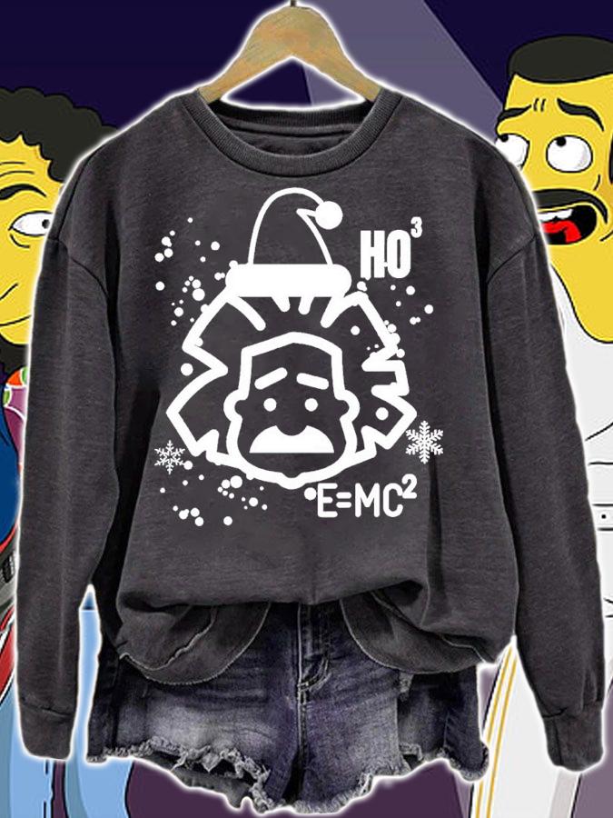 Santa Clause Albert Einstein Genius Physicist Xmas Christmas Shirt t-shirt