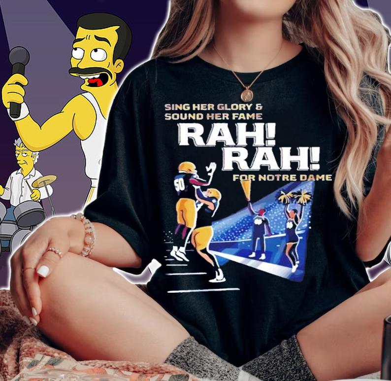 Sing Her Glory Ang Sound Her Face Rah Rah For Notre Dame 2022 Shirt t-shirt
