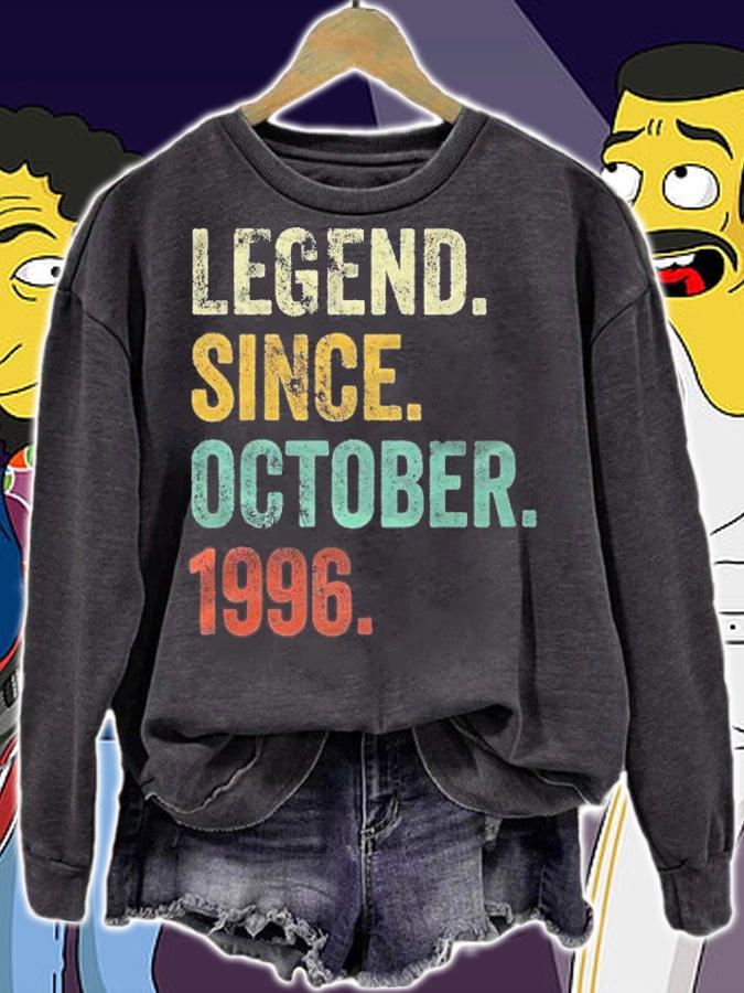 Vintage 1996 26Th Birthday Legend Since October 1996 Ver2 Shirt t-shirt