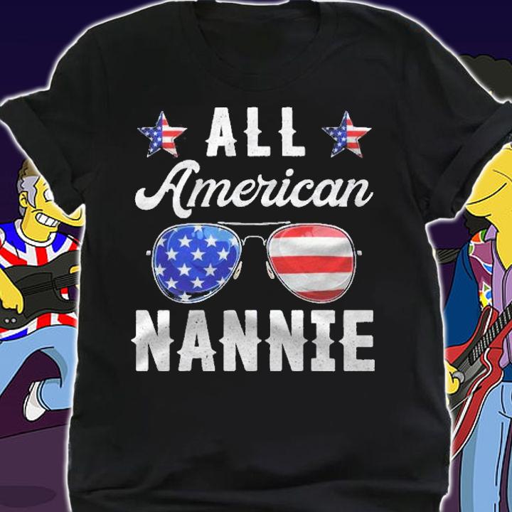 Family Shirts All American Nannie, Us 4Th Of July Patriotic Shirt t-shirt shirt