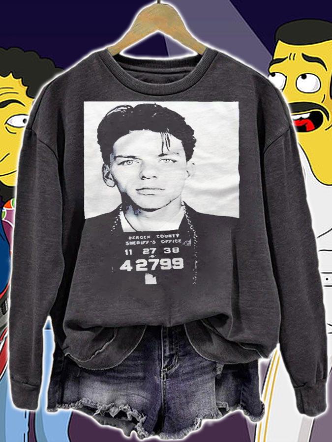 Frank Sinatra mug shot T-shirt t-shirt sweatshirt