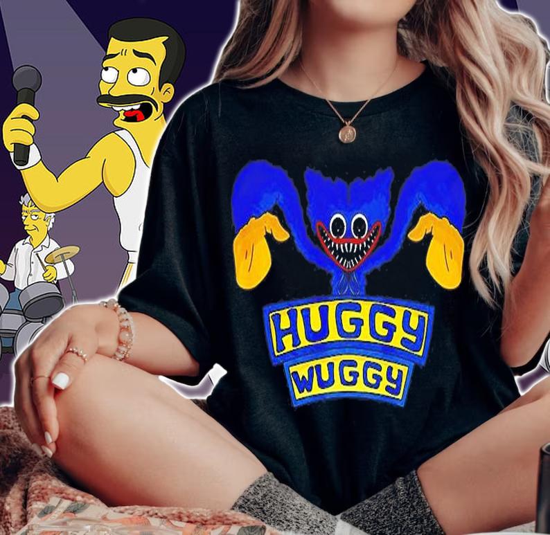 Huggy Wuggy Funny Poppy Playtime T-Shirt t-shirt woman shirt