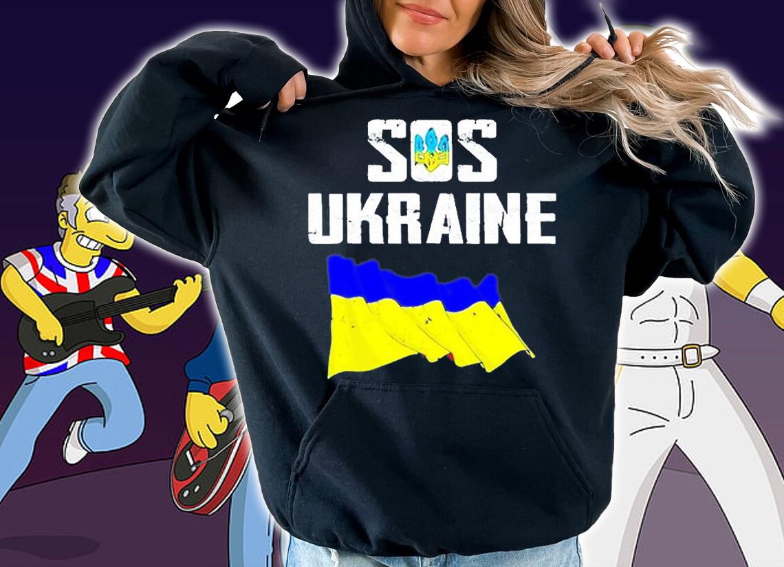 I Stand With Ukraine Flag Support Free Ukraine Sos Ukraine 2022 T-Shirt t-shirt