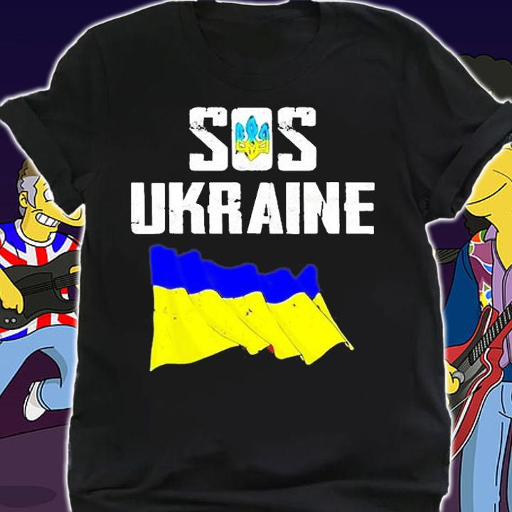 I Stand With Ukraine Flag Support Free Ukraine Sos Ukraine 2022 T-Shirt t-shirt