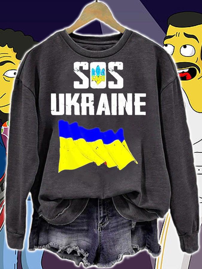 I Stand With Ukraine Flag Support Free Ukraine Sos Ukraine 2022 T-Shirt t-shirt